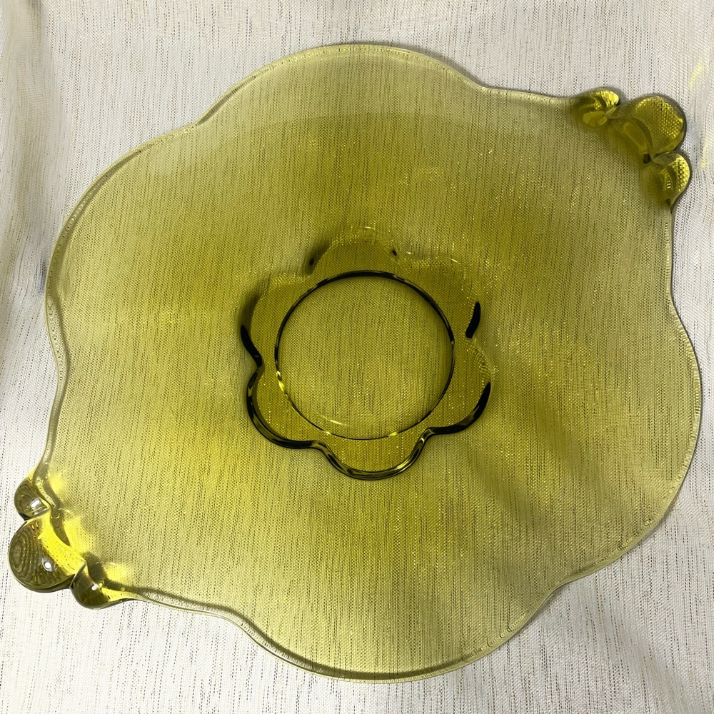 Vintage Tiffin Franciscan Olive Green Sandwich Plate